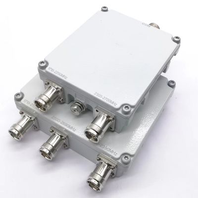 Combinador de Pim Baixo de Tribanda 600-2170 2500-2690 3400-4000MHz 4.3-10-F DIN-F para Equipamento