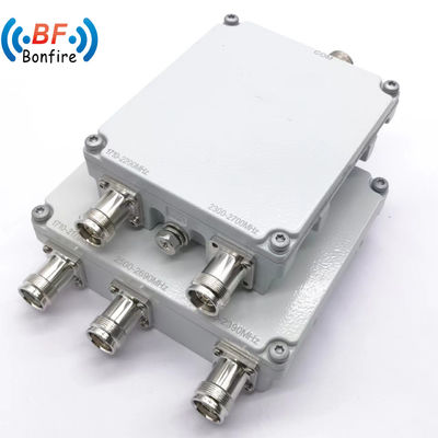 Combinador de RF DIN-F para interiores e exteriores IP65 698-2700MHz 4.3-10-F com embalagem compacta
