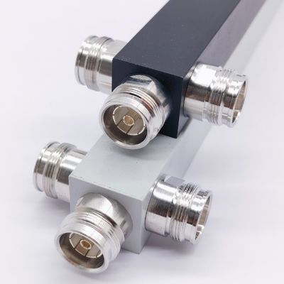 Ultra Wideband 3 Way Low Pim Reativo High Power Splitter 350-3800MHz 4,3-10 F Preto