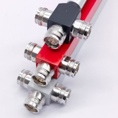 Ultra Wideband 3 Way Low Pim Reativo High Power Splitter 350-3800MHz 4,3-10 F Preto