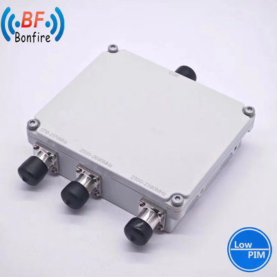 Duplexor de banda VHF UHF de baixo PIM para cobertura de rede de 1710-2170 MHz 2300-2690 MHz