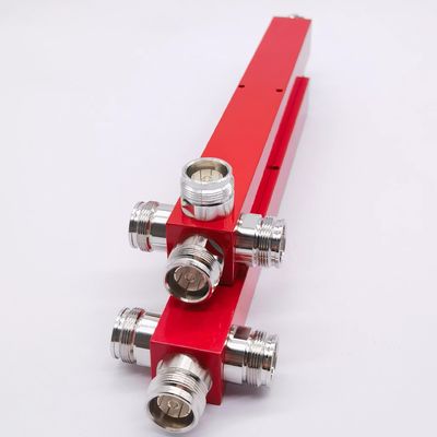 Ampla faixa de frequência 617-4000MHz 4.3-10-F 2/3/4 Way Low Cavity High Power Divider Das