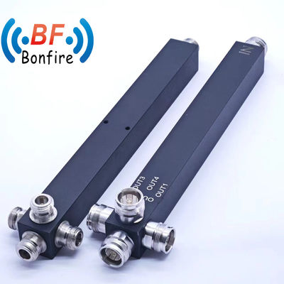 IP65 Low Pim RF 4 Way Reactive Power Splitter Divider com excelente desempenho PIM