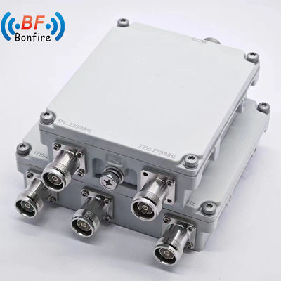 2300-2400 2500-2700MHz Low Pim -150dbc RF Triplexer com conector N/4.3-10 e interface DIN-F