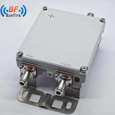 1710-2170MHz 2300-2700MHz Triplexer com Low Pim -160dbc RF Diplexer e 4.3-10-F Conector