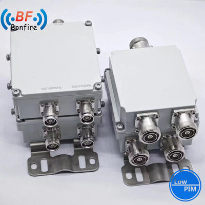 4.3-10 Conector Triplexer RF Diplexer Combiner para Telecomunicações 698-960 MHz 1920-2170 MHz