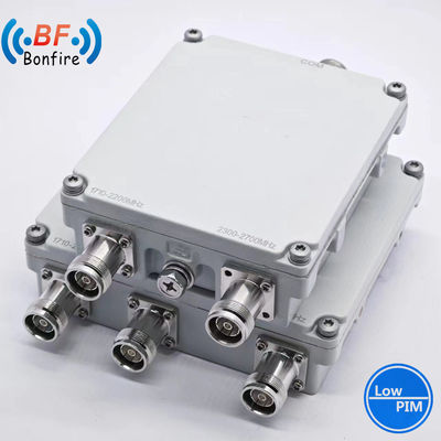 Triplexer RF Diplexer Combiner para Bts Ibs Das 1710-1880 1920-2170 2300-2400 2500-2700MHz Baixo Vswr