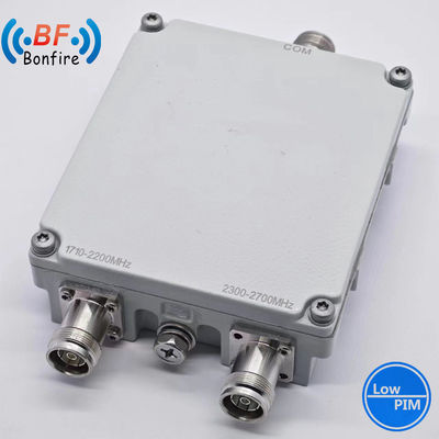 2300-2400 2500-2700MHz Baixo Pim -150dbc Triplexer RF Diplexer Duplexer RF Dupla Banda Combinador com 4.3-10-F Conector