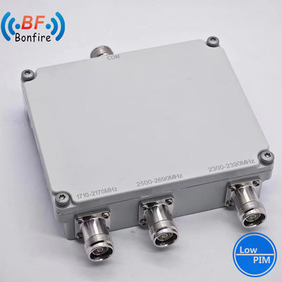 2300-2400 2500-2700MHz Baixo Pim -150dbc Triplexer RF Diplexer Duplexer RF Dupla Banda Combinador com 4.3-10-F Conector