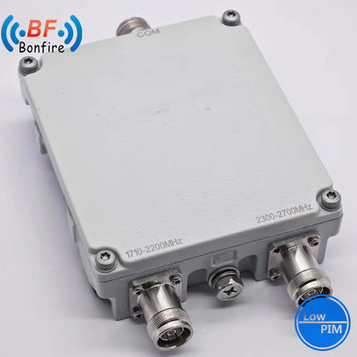 Combinador de RF 2300-2400 2500-2700MHz Triplexer RF Diplexer com conector vermelho SMA-Female