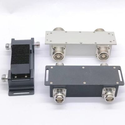 Acoplador híbrido 2 em 2 de 698-4000MHz DIN-F para combinação de sinal de ampla faixa de frequência