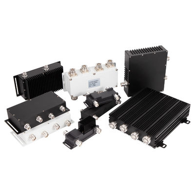 Interface híbrida N-F personalizada Combinador híbrido acoplador 2 em 2 de 698-4000MHz cinza