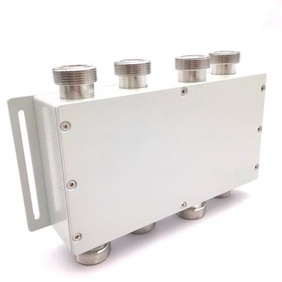 Pacote Peso Bruto 2.000kg Combinador híbrido acoplador híbrido 4 em 4 fora 617-3800MHz DIN-F