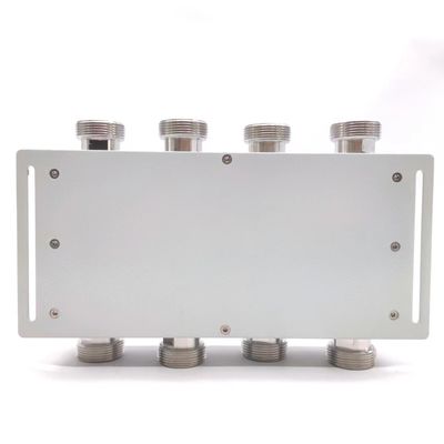 Pacote Peso Bruto 2.000kg Combinador híbrido acoplador híbrido 4 em 4 fora 617-3800MHz DIN-F