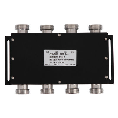 Combinador híbrido acoplador híbrido 4 em 4 de 698-3800MHz N-F para fusão de sinal sem costura