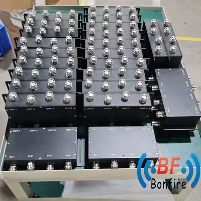 Combinador de RF 698-3800MHz banda larga 4 em 4 3dB acoplador híbrido N Feminino para o desempenho