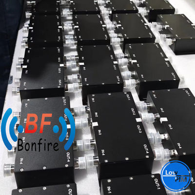 4.3-10 Fêmea -160dbc 300W 4 em 4 combineiro híbrido para edifício Das 698-3800MHz