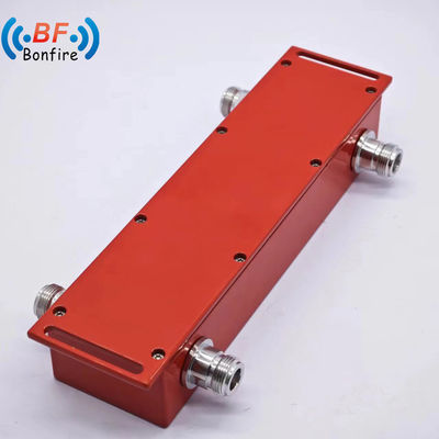 4.3-10-F/DIN-F/N-F 90 graus acoplador híbrido de RF 698-4000MHz banda VHF 3dB combinador híbrido