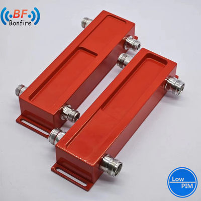 698-4000MHz 3dB acoplador híbrido -155dbc 2X2 RF acoplador híbrido combinador para Ibs Bts Vermelho