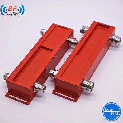 698-4000MHz 3dB acoplador híbrido -155dbc 2X2 RF acoplador híbrido combinador para Ibs Bts Vermelho