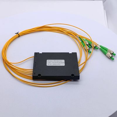 1*4 Splitter PLC de modo único 0,500 kg com Tamanho do pacote 25,00cm * 20,00cm * 10,00cm