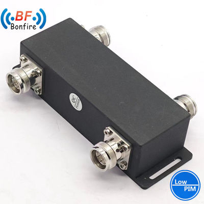 Combinador de acoplamento híbrido IP65 2X2 RF para interiores e exteriores 617-3800MHz -160dbc NF com Pim baixo