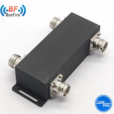 4.3-10-F/DIN-F/N-F Interface UHF 698-3800MHz Combinador híbrido RF de duas vias/acoplador híbrido