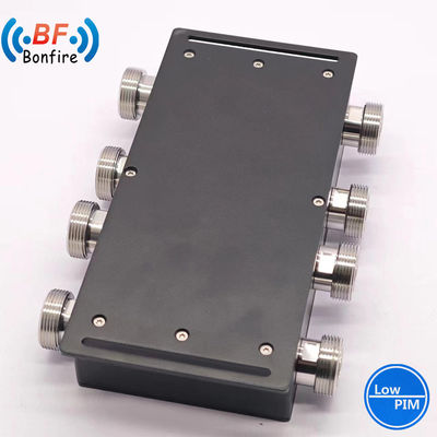 4.3-10-F/DIN-F/N-F Interface VHF RF Combinador híbrido 698-3800MHz acoplador híbrido de 4 vias