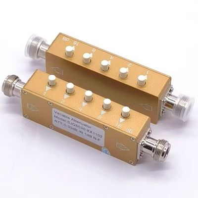 2W 5W 10W RF Variable Attenuator DC-3000MHz N-F Tamanho do pacote 16.00cm * 5.00cm * 2.00cm