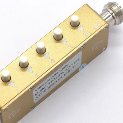2W 5W 10W RF Variable Attenuator DC-3000MHz N-F Tamanho do pacote 16.00cm * 5.00cm * 2.00cm