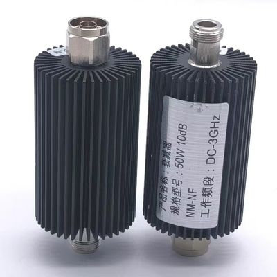 50W Coaxial Attenuator RF Attenuator DC-3800MHz Cinza para Capacidade de Entrega de Projetos