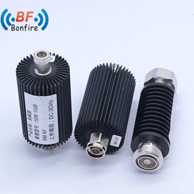 Atenuação fixa cinza DC-3800MHz N Conector 50W Atenuação de passo de larga frequência
