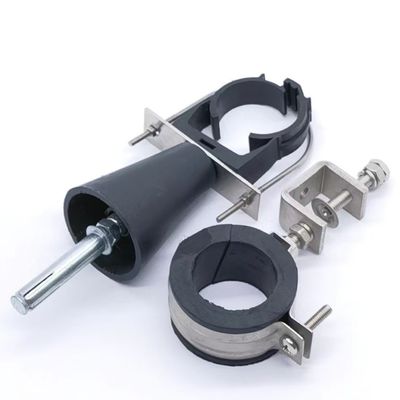 KXK-2201- Double Hole Double Cable Clamp para cabo de energia de aço inoxidável na torre de células