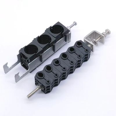 KXK-2201- Double Hole Double Cable Clamp para cabo de energia de aço inoxidável na torre de células