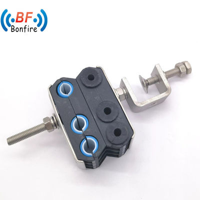 KXK-2201-Double Hole Triple Cable Clamp para 1/2 &quot;e 7/8&quot; Design durável de cabo coaxial