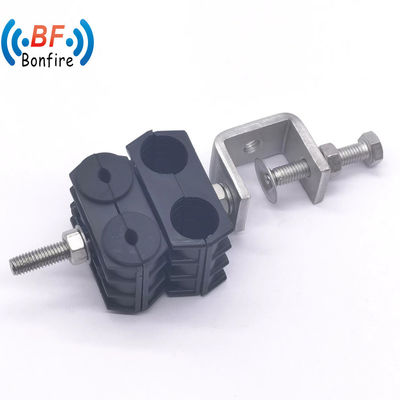 Aperto de cabo de alimentação RF de aço inoxidável Aperto de cabo coaxial com plástico tipo O