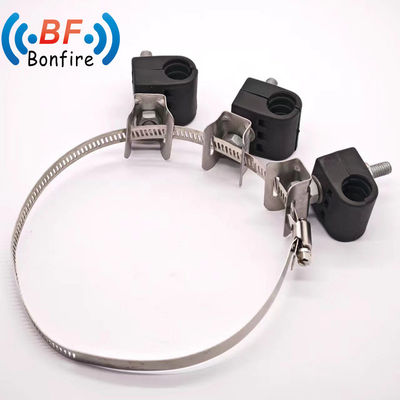 Grampos de alimentação de cabos de fibra e energia de três vias 23.5-30.1mm 2* 4-8mm para gestão de cabos
