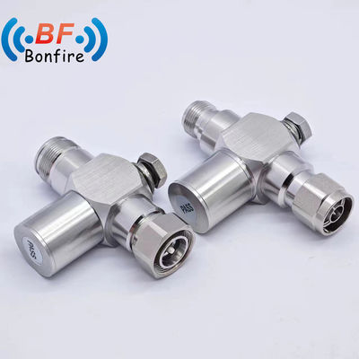 4.3-10 Protector contra sobretensões por conector masculino para interface N-F e gama de frequências alargada