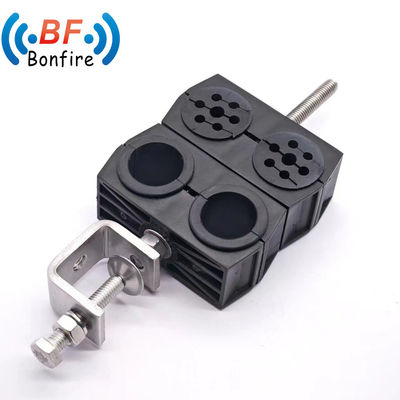 15.00cm * 6.00cm * 1.50cm Feeder Coaxial Leaky Clamp para fácil gestão de cabo