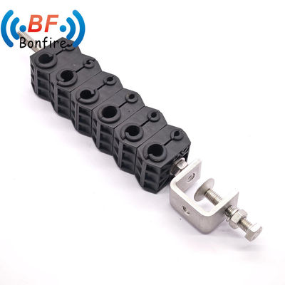 15.00cm * 6.00cm * 1.50cm Feeder Coaxial Leaky Clamp para fácil gestão de cabo