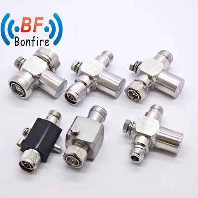 Grey RF Coaxial 3G N Male para RP-SMA Plug Connector N para RP-SMA Cable Lightning Arrester Surge Protector Arrester