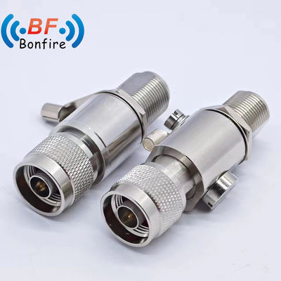 BLQ-XXXXX RF 698-3800MHz Jack Coaxial Female Lightning Arrester N-M para N-F Interface
