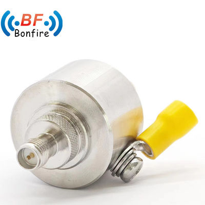 Cinza 50 ohm Tipo F Macho Plug to Female Jack Coaxial Surge Protector Arrestor 0-3GHz
