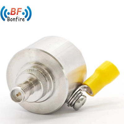 698-3800MHz RF Dual Protector de Raios Female F Kk TV Surge Arrestor para Proteção
