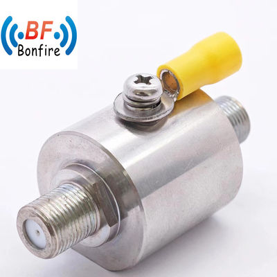 BLQ-XXXXX 50 ohm RF Tipo F TV Coaxial Lightning Arrestor para IP65 interior/exterior