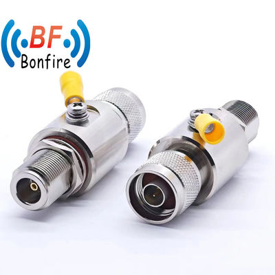 Indoor/Outdoor IP65 698-3800MHz RF Arrester Protetor de Raios Arrester F Tubo de Proteção contra Ondas