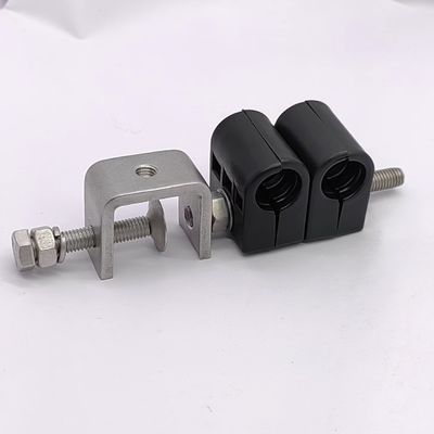 0.410kg Embalagem Peso Bruto 1/2&quot; e 7/8&quot; Single Hole Double Clamps Cable Clamps