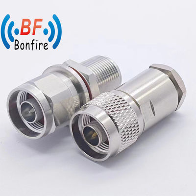 DC-11GHz N Grampos retos masculinos LMR 400 Conector RF de tipo cativo