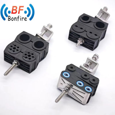 Clamps de cabo duplo de RF em aço inoxidável para embalagem Tamanho 15.00cm * 6.00cm * 1.50cm