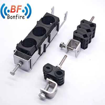 Clamps de cabos de alimentação de duplo tipo pretos para serviços de fabricação OEM/ODM personalizados